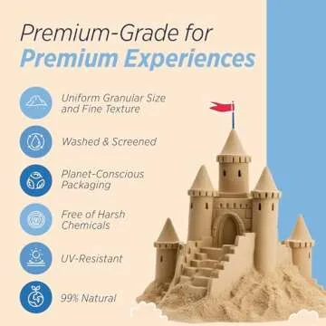 Sandpiper Multiuse Play Sand for Creative Imaginative Play, 50 lbs