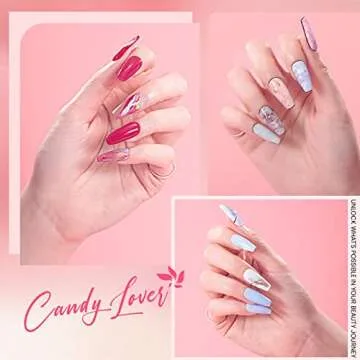 Candy Lover Gel Nail Polish Kit with 36W UV Light Nail Lamp, 12 Colors Gel Polish with Base Top Coat Matte Top UV LED Nail Gel Polish Set, Nail Art Accessories Free Storage Box Starter Nail Kit