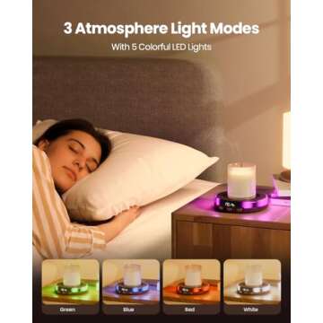 Gaiatop Coffee Mug Warmer with 3 Temp Settings and Lights