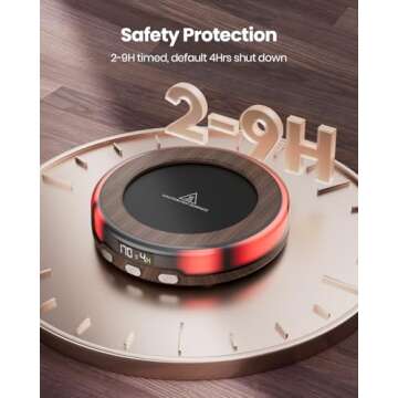 Gaiatop Coffee Mug Warmer with 3 Temp Settings and Lights