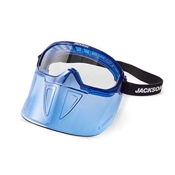 Jackson Safety GPL500 Protective Goggles with Flip Up Blue Shield