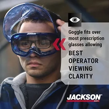 Jackson Safety GPL500 Goggles with Blue Face Shield