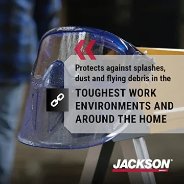 Jackson Safety GPL500 Goggles with Blue Face Shield