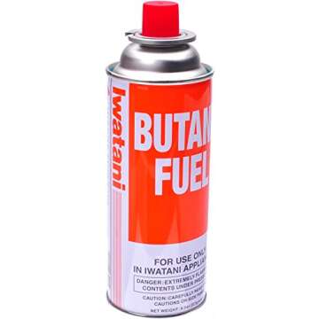 Iwatani BU-6 Butane Fuel, 8 oz, Orange