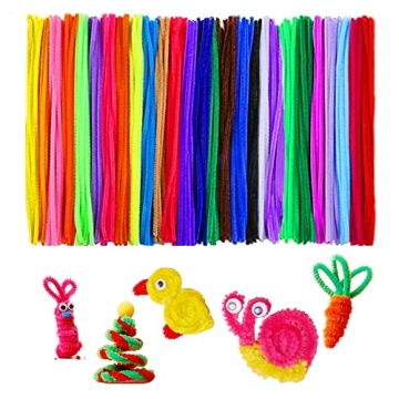 360 PCS 27 Colors Pipe Cleaners Craft Supplies, Chenille Stems for DIY Art Creative Crafts Decoratio...