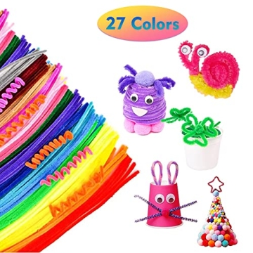 360 PCS Multi-Color Pipe Cleaners for Creative Crafts