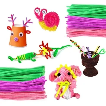 360 PCS Multi-Color Pipe Cleaners for Creative Crafts