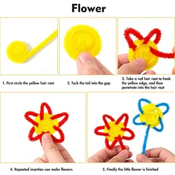 360 PCS Multi-Color Pipe Cleaners for Creative Crafts