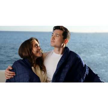 YnM Exclusive Weighted Blanket, Soothing Cotton, Smallest Compartments with Glass Beads, Bed Blanket...