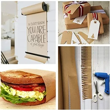 WJAJOY Kraft Paper Roll for Crafts & Gift Wrapping