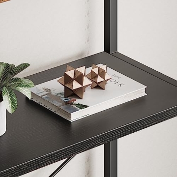 Sturdy IDEALHOUSE 5-Tier Bookcase with Arched Design