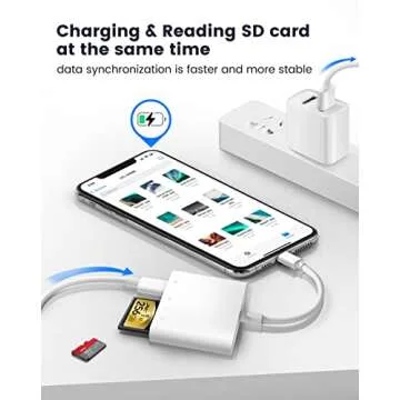 Fubiaofei SD Card Reader for iPhone iPad - 4 in 1 Accessory