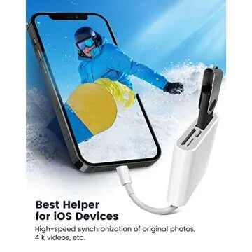 Fubiaofei SD Card Reader for iPhone iPad - 4 in 1 Accessory