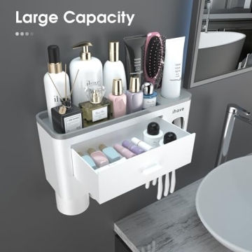 iHave Toothbrush Holder – Stylish Wall-Mounted Bathroom Storage