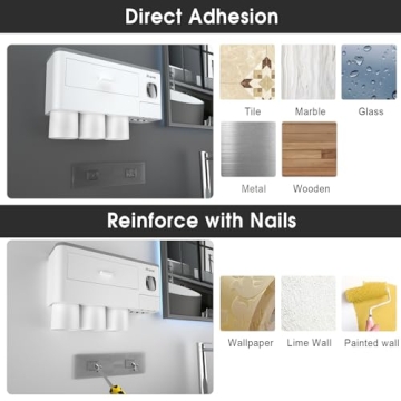 iHave Toothbrush Holder – Stylish Wall-Mounted Bathroom Storage