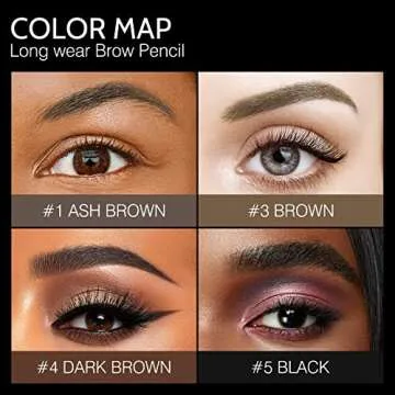 Eyebrow Pencil,3 PCS Waterproof Long-Lasting Microblading Brown Brow Pencil,Natural Eyebrow Makeup Ultra Slim Defining Eyebrow Pencils