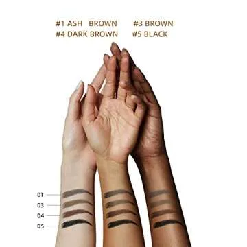 Eyebrow Pencil,3 PCS Waterproof Long-Lasting Microblading Brown Brow Pencil,Natural Eyebrow Makeup Ultra Slim Defining Eyebrow Pencils