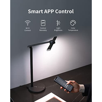 Smart Desk Lamp with Voice Control Auto-Dimming 3 Colors