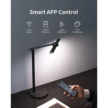 Smart Desk Lamp with Voice Control Auto-Dimming 3 Colors