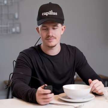 Capillus Plus Mobile Laser Therapy Cap for Hair Regrowth, with 202 Red Light Lasers for Laser Hair Growth, Red Light Hair Growth