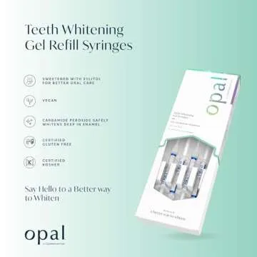 Opalescence Opal 15% Home Teeth Whitening Gel - Deluxe Carbamide Peroxide Kit - 4 Syringes