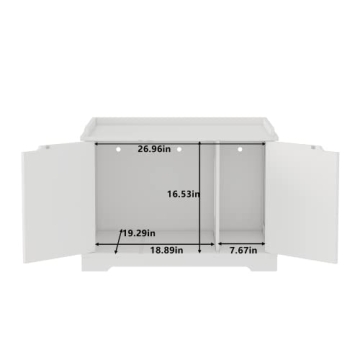 Stylish HOME BI Cat Litter Box Enclosure for Your Pet