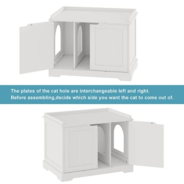 Stylish HOME BI Cat Litter Box Enclosure for Your Pet