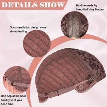 NAYOO Long Ombre Pink Wavy Wig for Women 26 Inch Middle Part Curly Wavy Wig Natural Looking Synthetic Heat Resistant Fiber Wig for Daily Party Use (Ombre Pink)