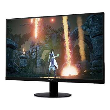 Acer SB270 Bbix 27" Full HD (1920 x 1080) IPS Ultra-Thin Zero Frame Monitor with AMD Radeon FREESYNC Technology - 1ms | 75Hz Refresh (HDMI & VGA Ports)