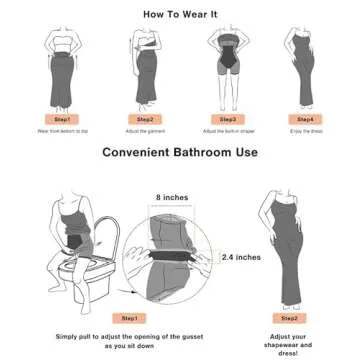 Popilush Shapewear Dress Womens Summer Long Dresses Built-in Bra Slip Bodycon Maxi Dress with Adjustable Straps Blue