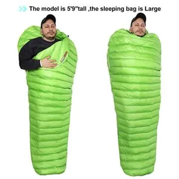 AEGISMAX Ultralight Down Sleeping Bag for Camping