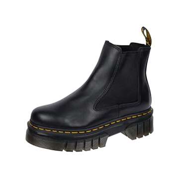 Dr. Martens Women's Audrick Leather Platform Chelsea Boots - Chic Comfort in Black Nappa Lux