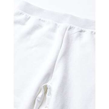 Hanes Girls Comfortsoft Ecosmart Jogger Sweatpants, White, Medium US