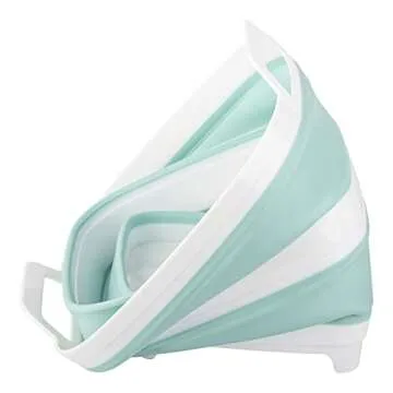 2 Pack Collapsible Ice Bucket with 2.77 Gal / 10.5L Each, Foldable Bottle Drink Cooler for Wine, Beer and Champagne, Space Saving Tub for House Cleaning, Outdoor Waterpot for Garden or Camping