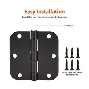 Amazon Basics 5/8 Radius Interior Door Hinges Pack