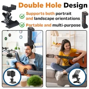 Hyparade 360° Adjustable Guitar Phone Mount Holder