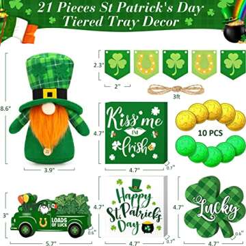 St. Patrick's Day 21 PCS Decor Set for Home & Parties