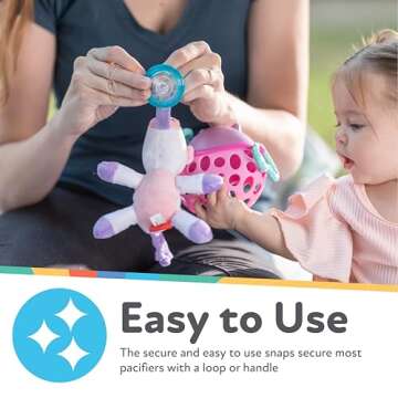 Nuby Snuggleez Pacifier Plush Dino Combo Set for Babies