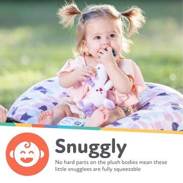 Nuby Snuggleez Pacifier Plush Dino Combo Set for Babies
