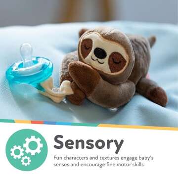 Nuby Snuggleez Pacifier Plush Dino Combo Set for Babies