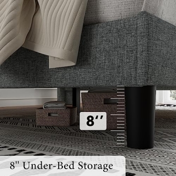 iPormis King Bed Frame with Wingback - Stylish Comfort