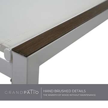 Grand Patio Outdoor Chaise Lounge with Adjustable Backrest