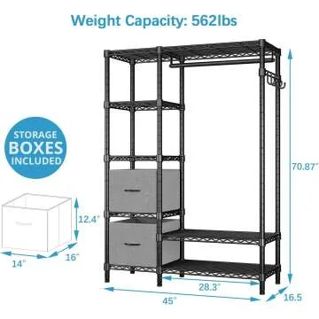 VIPEK V7 Heavy Duty Wire Garment Rack with 6 Tiers