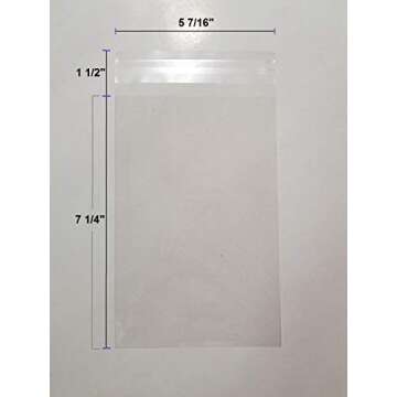 Protective Cello Bags for A7 Cards - Pack of 100