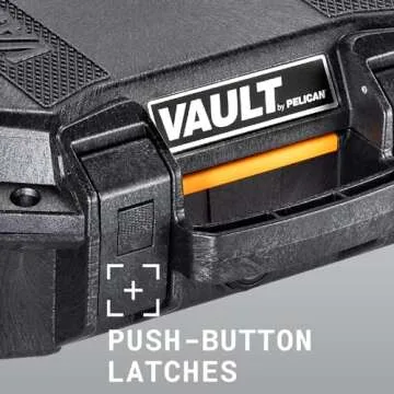 Vault by Pelican - V100 Multi-Purpose Hard Case with Foam (Black)