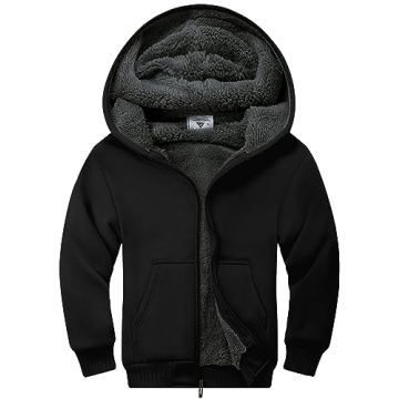 SWISWISSWELL Kids Fleece Hoodie Full Zip Hooded Sweatshirt Long Sleeve Cozy Jacket for Boys and Girl...