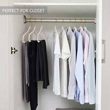 MIZGI Premium Velvet Hangers 50-Pack Heavy Duty Non-Slip