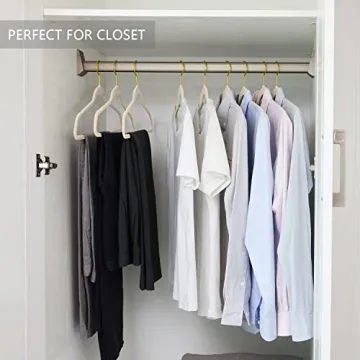 MIZGI Premium Velvet Hangers 50-Pack Heavy Duty Non-Slip