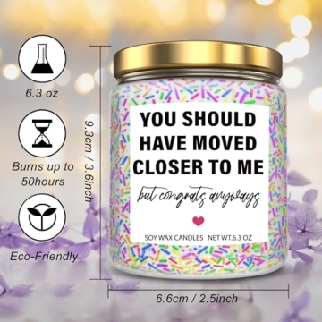 Lavender Candles & Funny Decor for Housewarming Gifts