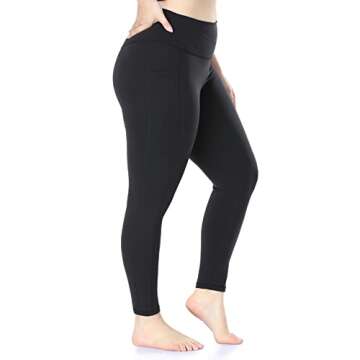 Colorfulkoala Women's Plus Size High Waisted Yoga Pants 7/8 Length Leggings with Pockets